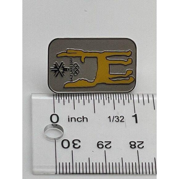 Olympics 2002 Salt Lake Pin Official Mascot Copper Yellow Coyote - Picture 5 of 5